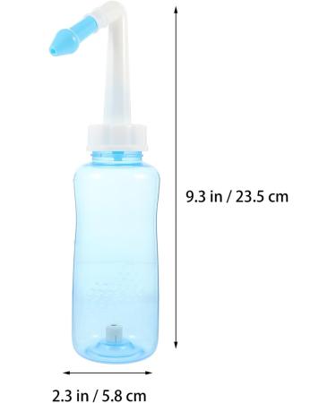 Nasal Wash Bottle - 300ml Neti Pot for Sinus Rinse & Irrigation | Nose Flush Squeeze Bottle (Random Color) - Shop Now for International Shipping - Buy Online on GoSupps.com