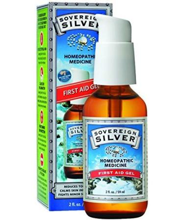 Sovereign Silver First Aid Gel - Homeopathic Medicine 2oz (59mL) - Be Prepared for Life's Little Mishaps (Pack of 2)