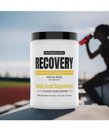 Simply Good Supplements Recovery Post-Workout Powder Muscle Recovery & Protein Synthesis Support Clean Formula with BCAAs 20 Servings - Buy Online on GoSupps.com