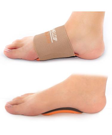 Compression Arch Support for Plantar Fasciitis  Update for 2022  Plantar Fasciitis Braces Sleeves with Arch Support Copper Bandage Brace for Pain Relief of Heel Spurs  Flat Feet (Beige  Only Sleeves (W 9-11.5 / M 8-10.5)...