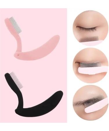Eyelash Curler Comb Lash Separator Mascara Lift Curl Metal Brush Mini Eyebrow Comb Makeup Tool (Color : C5) - Buy Online on GoSupps.com
