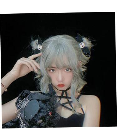 Dark Gothic Skull Bat Hair clips Edge clip Hairpin Fit For Cosplay Party Hallowmas 1 Pair Halloween Decoration - Buy Online on GoSupps.com