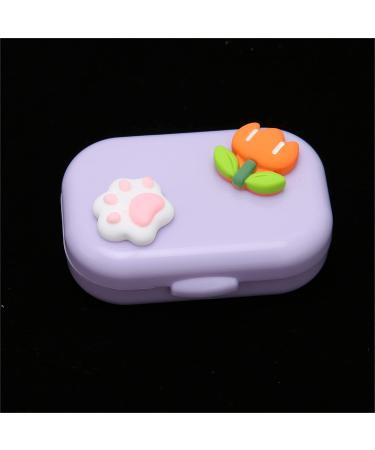 Buy Violet Portable Contact Lens Case | Waterproof & Dust-Resistant Lens Container for Travel | Sweet Cosmetic Storage Solution - Buy Online on GoSupps.com