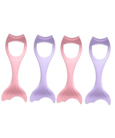 4 Pcs Mascara Brush Tools Lipstick Wearing Aid Creative Eyeliner Eyelash Comb Miss Girl