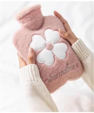 Coolon 1000ML Hot Water Bottle with Cover | 2-in-1 Water Bag for Cold & Hot Compress | Mini Hot Water Bottle for Women, Seniors & Children | Great Gift in Pink - Buy Online on GoSupps.com