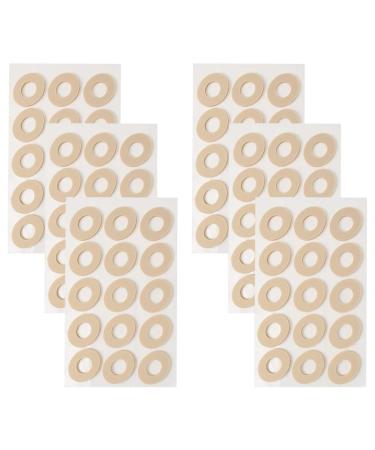 Healifty 90Pcs/6 Sheets Corn Cushions for Feet Self Adhesive Foot Care Cushions to Pad and Protect Corns (Beige)