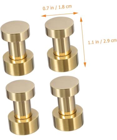 jojofuny Bathroom Wall Hanger 4pcs Hook Scarf Clothes Rack Heavy Duty Hat Wall Hanger Backpack Hanger Robe Coat -Mounted 2.9X1.8CM Golden - Buy Online on GoSupps.com