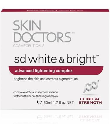 Skin Doctors SD White & Bright Even Skin Tone Brighter Looking Skin Visible reduction in Pigmentation Freckles Age Spots & Surface Blemishes. helps with Skin Firmness and Moisturisation - 50ml - Buy Online on GoSupps.com