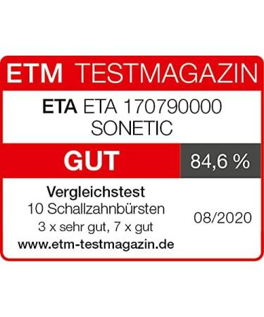 ETA Electric Sonic Toothbrush Sonetic - UV Technology & 3 Cleaning Programs | Optimal Oral Care - Buy Online on GoSupps.com