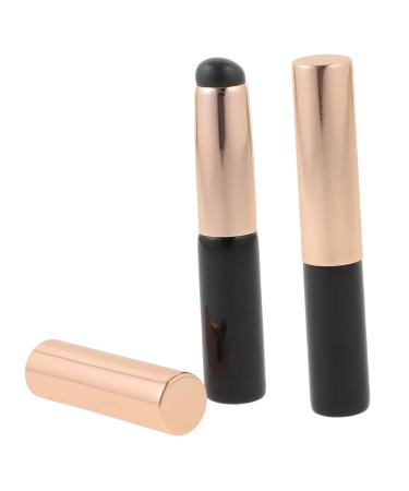 HAPINARY Round Head Silicone Lip Brush Lipstick Brush Lip Cream Brush Silicone Cosmetics Brush Lipstick Applicator Lip Balm Sponge Makeup Brush Eyeshadow Brush Miss Mini Lip Mask Wood