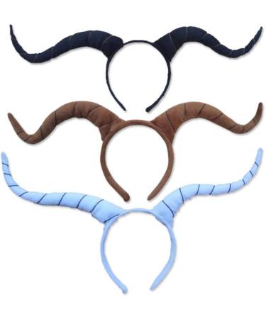 Lurrose Easter Headband Simulation Antelope Horn Hair Hoop Solid Color Hair Accessory Exaggerated Headwear Christmas Headpiece Coffee - Buy Online on GoSupps.com