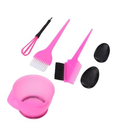 Professional Hair Dyeing Kit with Brush Mixing Bowl & Ear Covers - Portable Salon Tools (Pink) - Buy Online on GoSupps.com