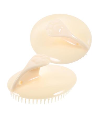 Generically 2 pieces of shampoo comb head massager for hair silicone hair scalp massage device hair scalp massager brush hair shampoo brush silicone hair brush silicone shampoo