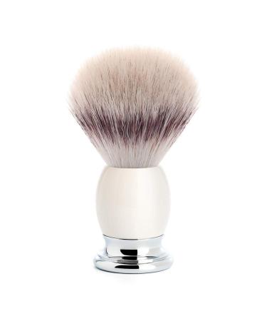 M HLE Shaving Brush - Sophist Series - Silvertip Fibre - Porcelain white