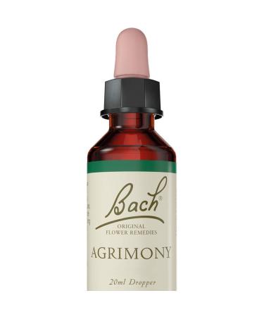 Bach Original Flower Remedies Flower Essence Agrimony Remedy Drops Individual & Emotional Wellness Vegan Formula 1 Dropper Bottle x 20 ml Easy to Use Natural Remedy Argrimony