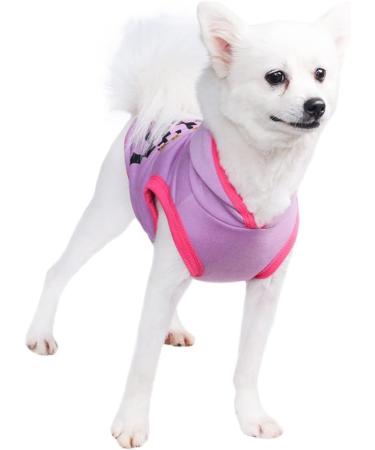 AMAONE Chihuahua Dog Coat - Cute Leopard Bowknot Knitted Jacket for Small Dogs - XL Rosa & Purple - Buy Online on GoSupps.com