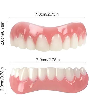 Dazzluxe: 2 Pairs of Artificial Teeth for Temporary Veneers | Brighten Your Smile with Cosmetic Prostheses - Buy Online on GoSupps.com