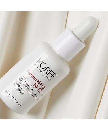 Korff Derma Filling B8-B5 Face Serum redensifies skin and reduces wrinkles for mature skin anti-aging formula with vitamins B8 and B5 30ml bottle - Buy Online on GoSupps.com