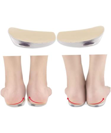 FRCOLOR Plantar Foot Orthotic Inserts - 2 Pairs Transparent Heel Cups for Pronation & Corrective Support | 9x4.5cm - Buy Online on GoSupps.com
