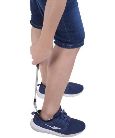 Premium Collapsible Long Handled Shoe Horn for Seniors, Men, Women, and Kids - Stainless Steel Telescopic Shoe Lifter - Buy Online on GoSupps.com