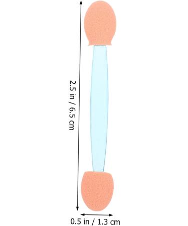 Housoutil 200 Pcs Double Ended Eyeshadow Brush Eyeshadow Stick Eyeshadow Makeup Applicator Makeup Tool Sponge 6.5x1.3cmx2pcs Bluex2pcs - Buy Online on GoSupps.com