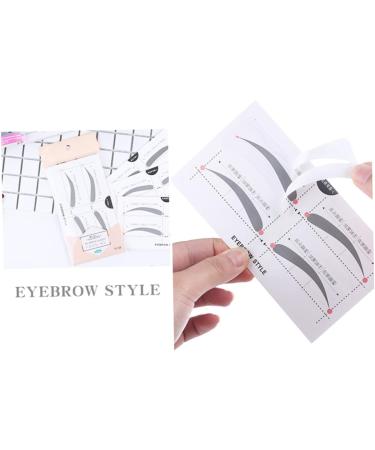 Beatifufu 2 Makeup Stickers Easy Eyebrow Stencil Tool Stickers Makeup Kit Eyebrow Sticker Template Simple A607 - Buy Online on GoSupps.com