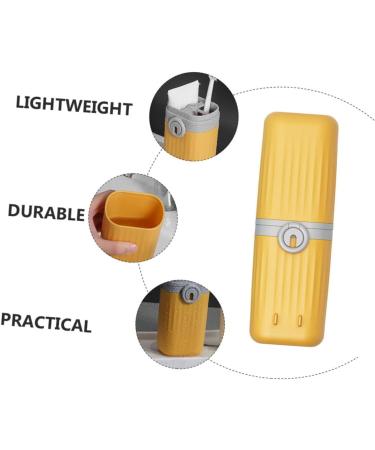Beavorty Travel Toothpaste Holder & Toothbrush Case Set - Portable Dental Brush Container & Cup for International Shipping - Buy Online on GoSupps.com