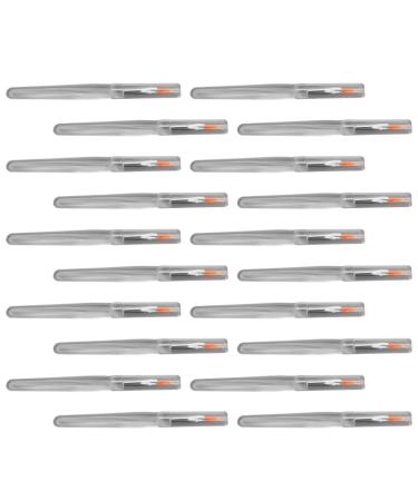 20pcs Makeup Brush with Cover Resin Lip Mask Brush Man-made Fiber Lip Makeup Brush Cosmetic Lipstick Brush Lip Balm Brush Lip Brush Lipstick Brush Applicator Lip Makeup Pen