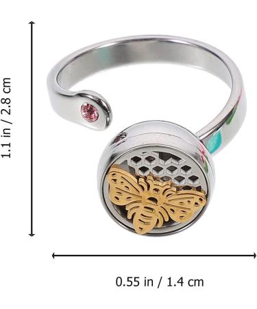 Buy Healifty Essential Oil Diffuser Ring for Women - Adjustable Perfume Jewelry | Stylish Fragrance Finger Rings - Buy Online on GoSupps.com