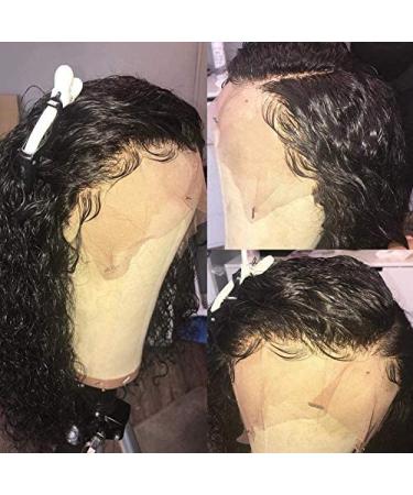 Swetcurly 13x4 Lace Front Glueless Wave Synthetic Wig - 14 Inch Short Bob Heat Resistant Natural Hairline for Black Women - Buy Online on GoSupps.com
