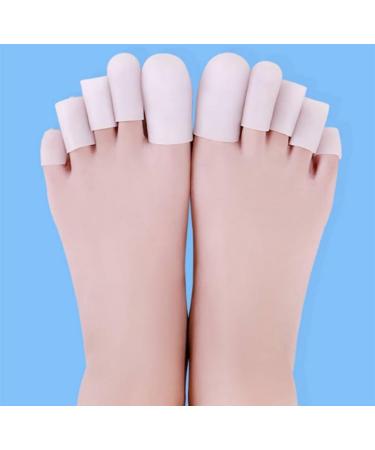 WHTCHSU 10 Pcs Gel Toe Cap Silicone Toe Protector Toe Guards for Feet Protect Toe and Provide Relief from Corns Callus Blisters Ingrown Toenails Toenails Loss - Size Small 10pcs - Buy Online on GoSupps.com