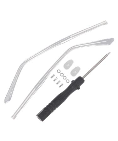 Healvian 1 pair of glasses accessories glasses temporal tips glasses repair set with glass tips magnetic screwdriver poorer set sunglasses mirror plate men and women homemade