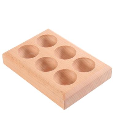 Zerodeko Chicken Egg Holder Supply Convenient Holder Wear-resistant Storage Platter Wooden Egg Tray Accessory Household