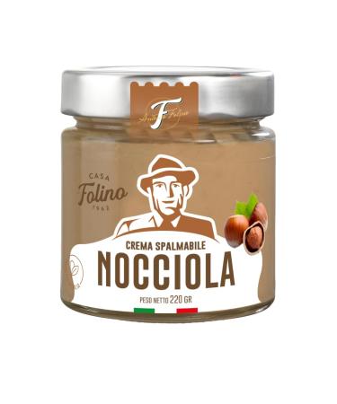 CasaFolino ChocoRotto Cream Steamable with a lid 250g jar Made in Italy. Ideal for breakfast and dessert.