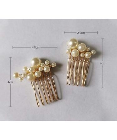 Bohemian Vintage Pearls Jewelry Set Hair Comb for Brides - Set of 5 - Buy Online on GoSupps.com