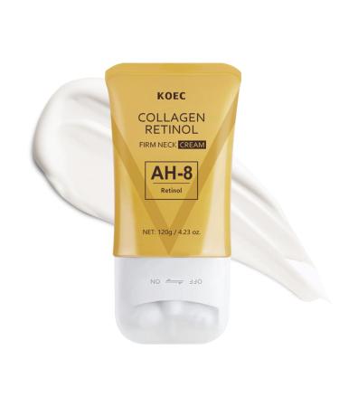 BEAUTIVANA KOEC AH-8 Firming Neck Cream for Crepey Skin Hexapeptide Moisturizing & Tightening Lotion for Neck & D collet Anti-Aging Body Care for Women & Men Day & Night Skincare Use