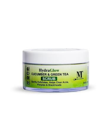 BEMT Hydra Glow Cucumber & Green Tea Face Scrub | Gentle Exfoliating Facial Cleanser for Fresh Smooth-Looking Skin | 50 g