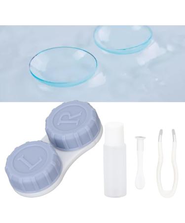 Anggrek Contact Lens Box Set - Travel Case with Mirror Tweezers & Care Fluid - Blue Lens Container for On-the-Go Use - Buy Online on GoSupps.com