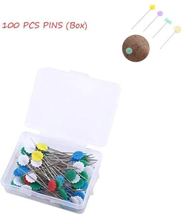 YICBOR 10pcs Folding Fabric Bias Strips Tool Set with 100 Flower Head Pins - Green - Buy Online on GoSupps.com