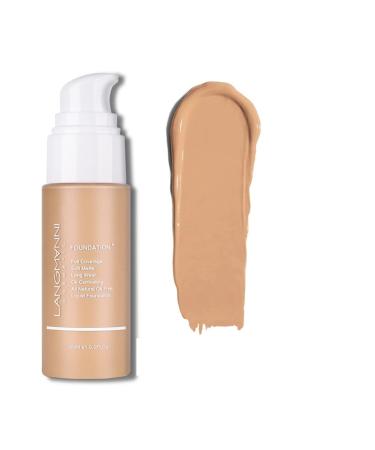 3PC Press Liquid Foundation Matte Kong Oil Cover Ya Foundation Liquid Makeup (Color : 07)