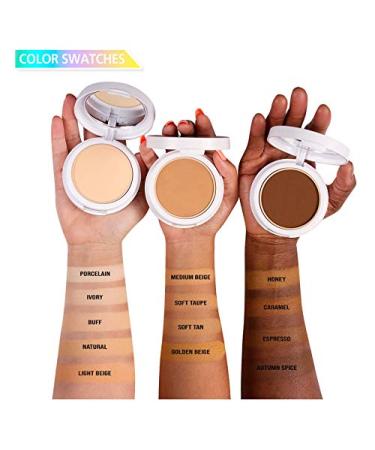 J.Cat Beauty Aquasurance Compact Foundation ACF104 - Soft Tan 0.31 oz | Flawless Finish - Buy Online on GoSupps.com