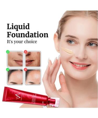 Red Ginseng Bird's Nest Concealer Liquid Foundation - Long-lasting Moisturizing Non-makeup Concealer (01 Natural Color) - Buy Online on GoSupps.com