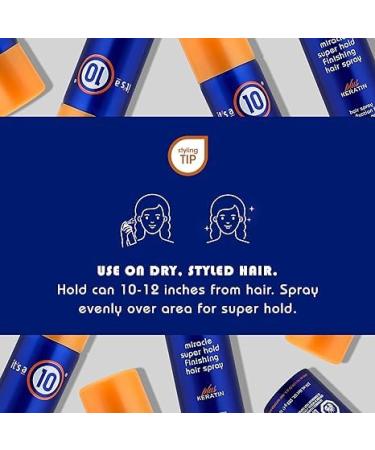 It's A 10 Miracle Super Hold Finishing Spray Plus Keratin 10 Oz - Buy Online on GoSupps.com