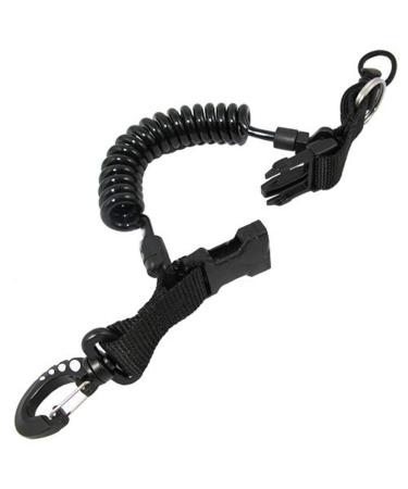 Scuba Choice Scuba Diving Shark Coil Lanyard with 1 Snap and Quick Release Buckles
