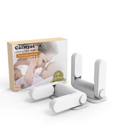 Child -safe door handle lock - child locking for securing windows in front of children toddlers & babies - without drilling - ideal for doors house locks - sticky window lock - 2 pack