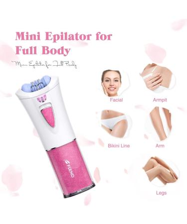 Wireless Facial Epilator for Women - LED Light Hair Removal for Face Bikini & Legs | Epilator Bubba-EP03 - Buy Online on GoSupps.com