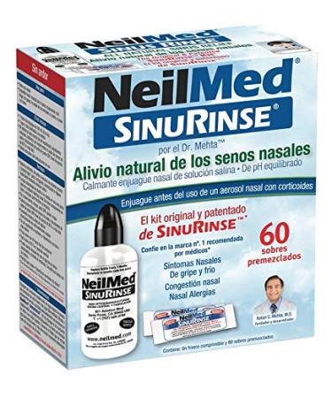 Lavador Nasal Sinus Rinse Kit C/60 Sobres Premezclados (240 mL)