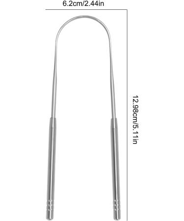 Metal Tongue Scraper - Stainless Steel Travel Tongue Cleaner for Fresh Breath & Oral Hygiene - Buy Online on GoSupps.com