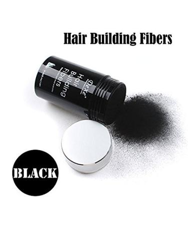 Black Hair Building Fibers - Hair Loss Concealer Powder for Thicker Hair - 0.77oz - For Women and Men - Buy Online on GoSupps.com