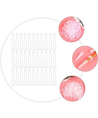 Lurrose 50pcs Silicone Tweezer Covers - Transparent Point Protectors for Grafting Eyelashes Tips - Buy Online on GoSupps.com
